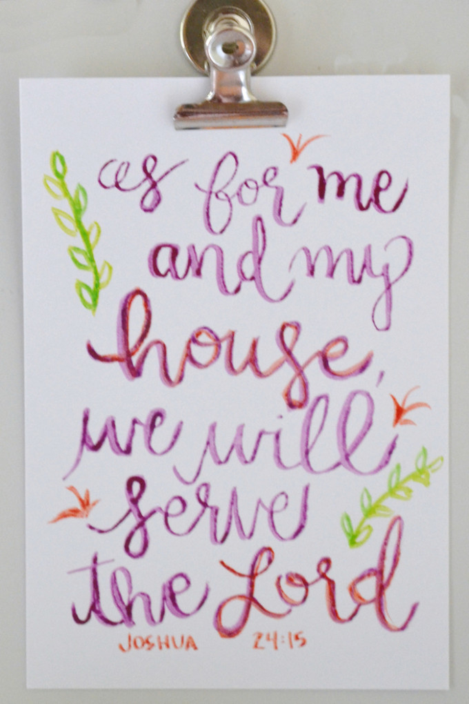 As for me and my house, we will serve the Lord! // www.thehiveblog.com
