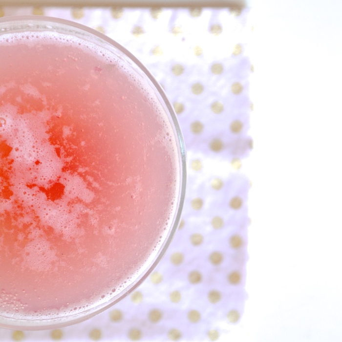 Cupid's Cocktail // St. Germain + pomegranate juice + bubbly