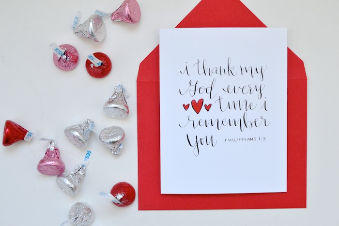 Thank God for YOU! // hand lettered by The Lovely Bee