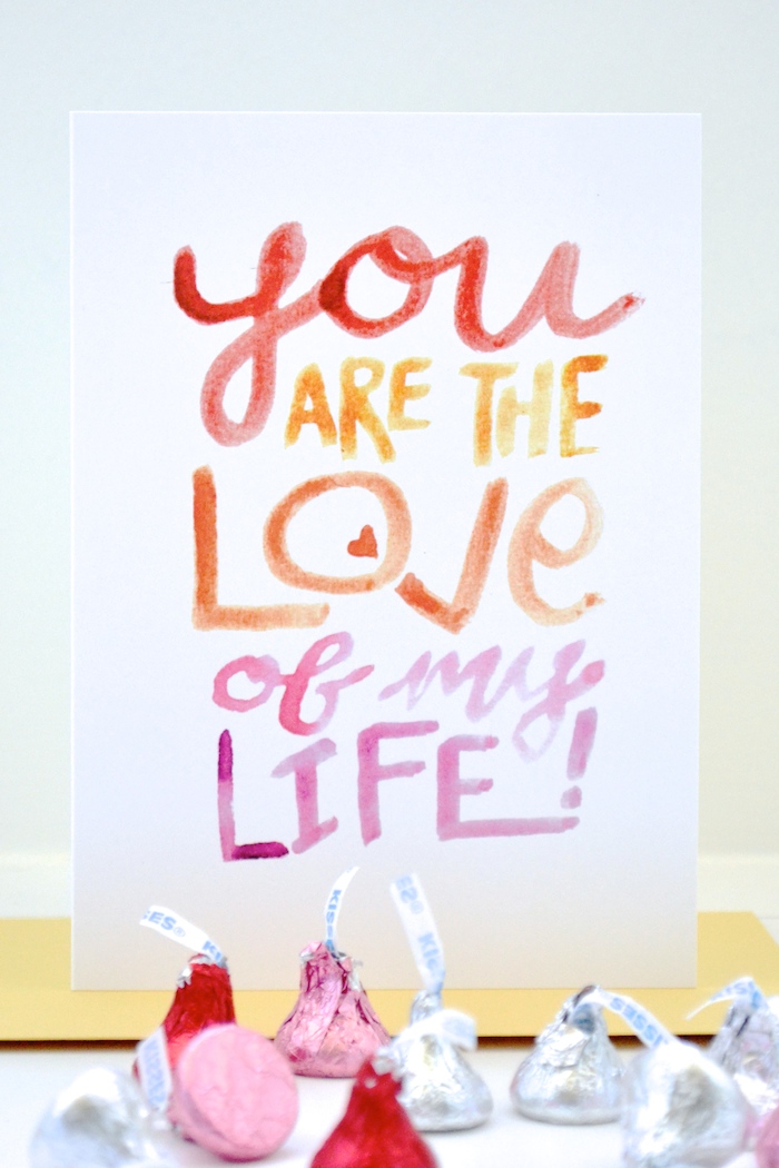 You Are the Love of My Life! // hand painted by The Lovely Bee!