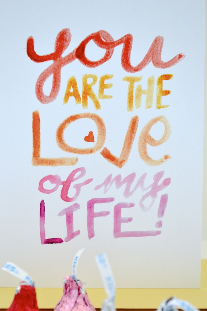 You Are the Love of My Life! // hand painted by The Lovely Bee!
