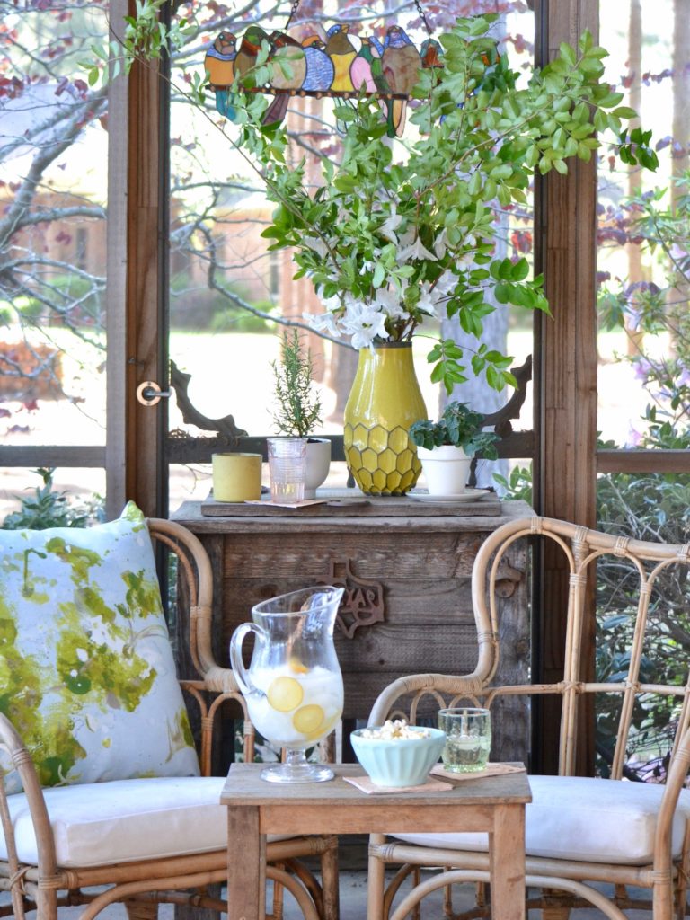 Springy Screened Porch Update // www.thehiveblog.com