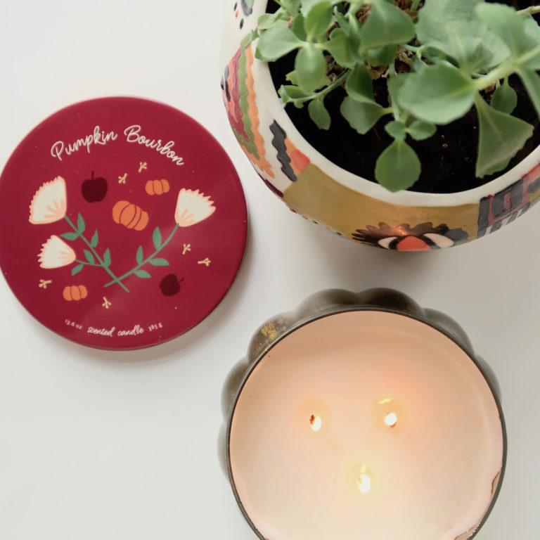 Pumpkin Bourbon Candle -- The PERFECT Fall scent
