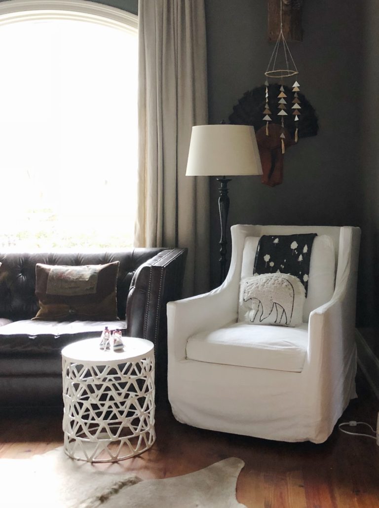 When a "man room" turns into a nursery!