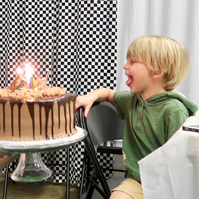 A Dinosaur themed fourth birthday party // www.thehiveblog.com