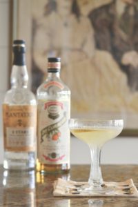 Plantation 3 Stars Rum, Dry Curacao, lemon juice, and soda water. The PERFECT summer cocktail