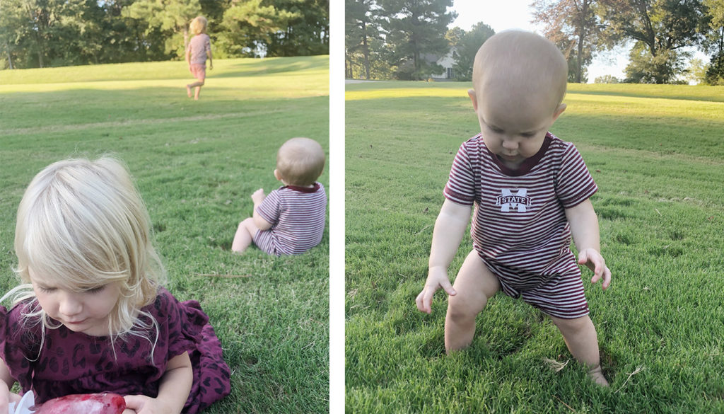 Baby and toddler maroon clothing for Mississippi State fans!