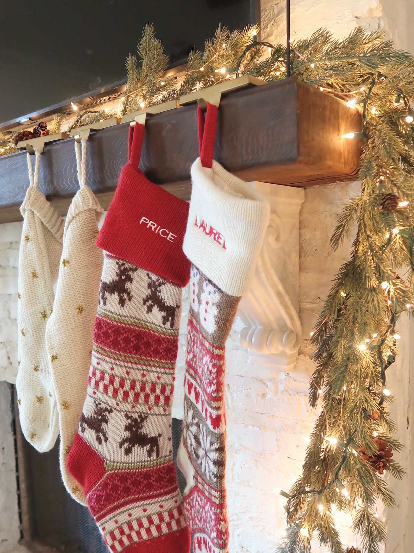 Stockings are hung by the chimney with care!