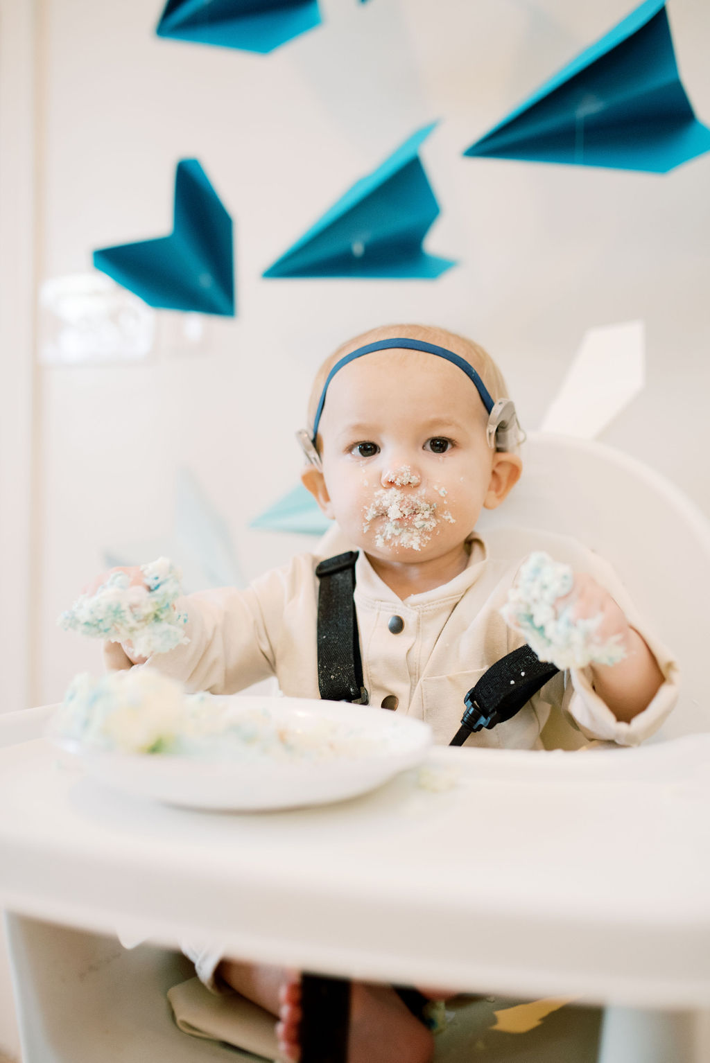 Time flies when you're turning ONE! // Airplane themed first birthday party