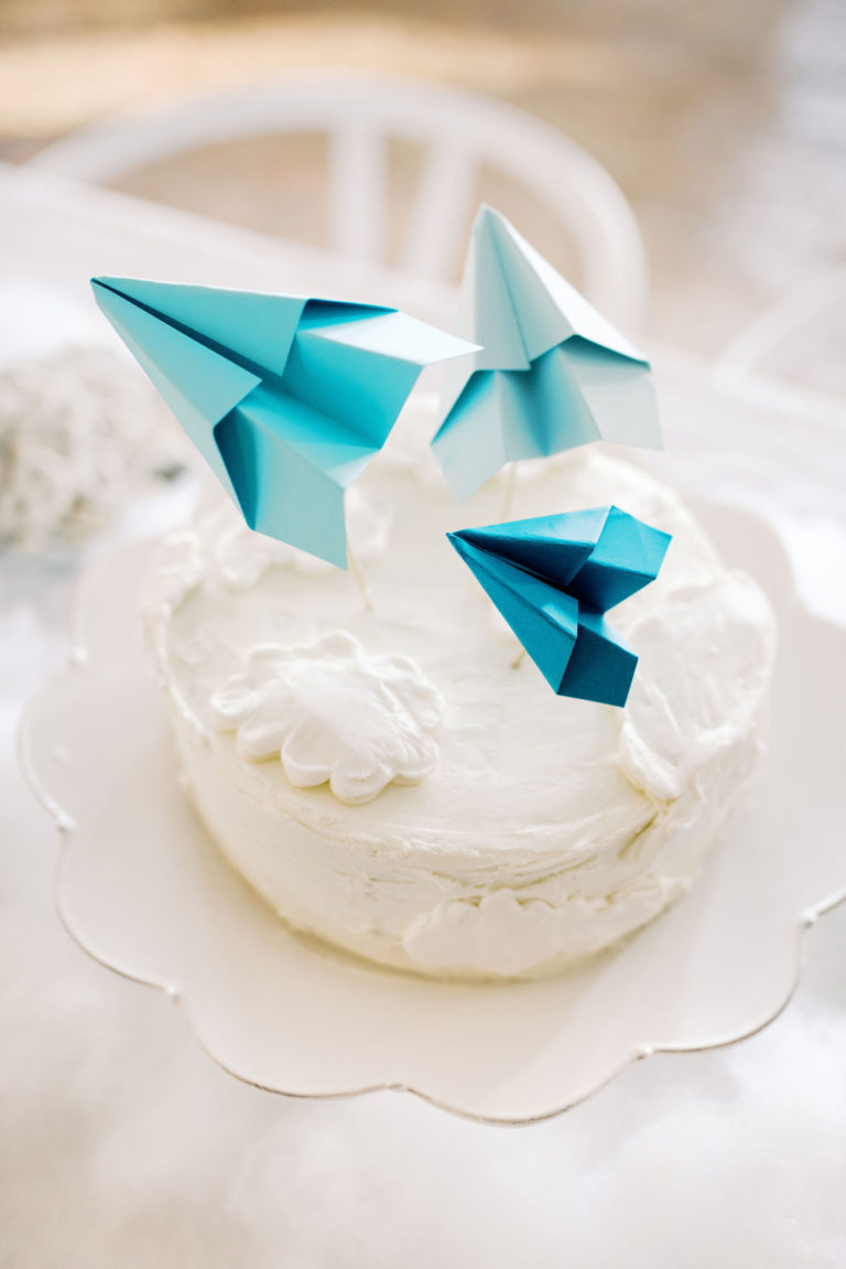 Time flies when you're turning ONE! // Airplane themed first birthday party