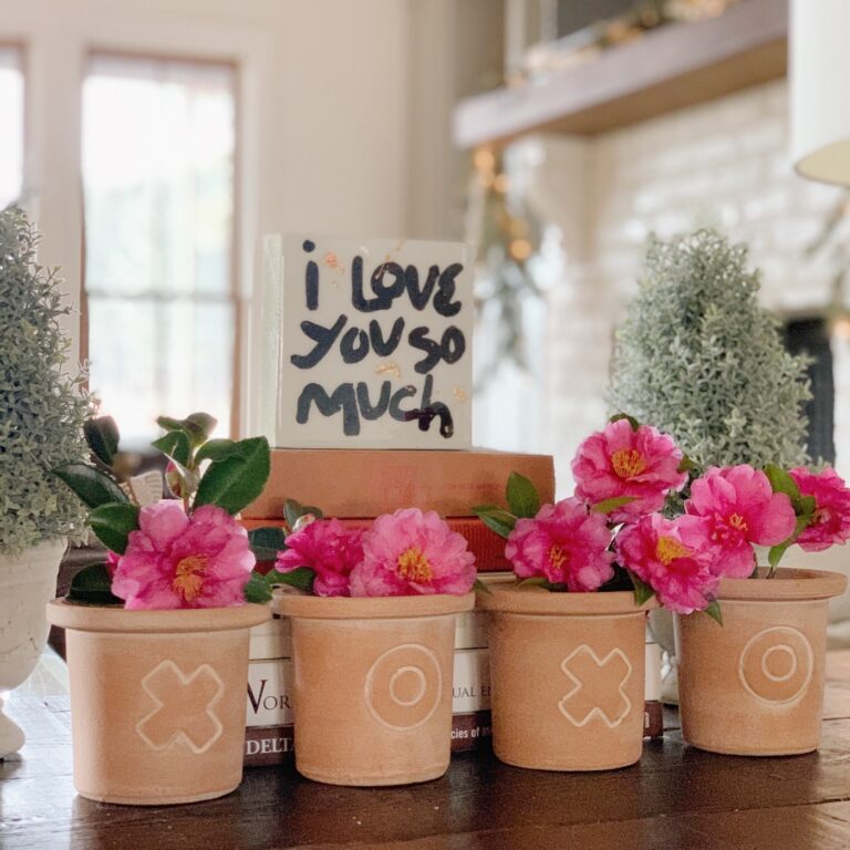 Spring + Valentines decorations