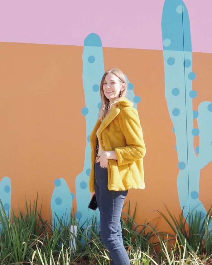Fuzzy Yellow Coat