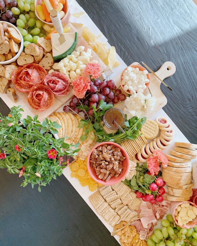 Garden Party Charcuterie Table