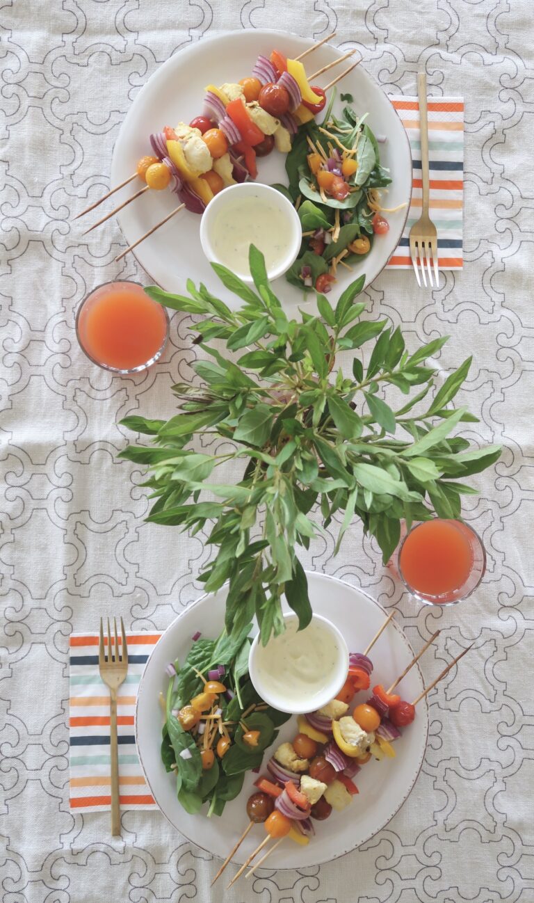 Lemon Herb Catfish Kebabs made with U.S. Farm-Raised Catfish