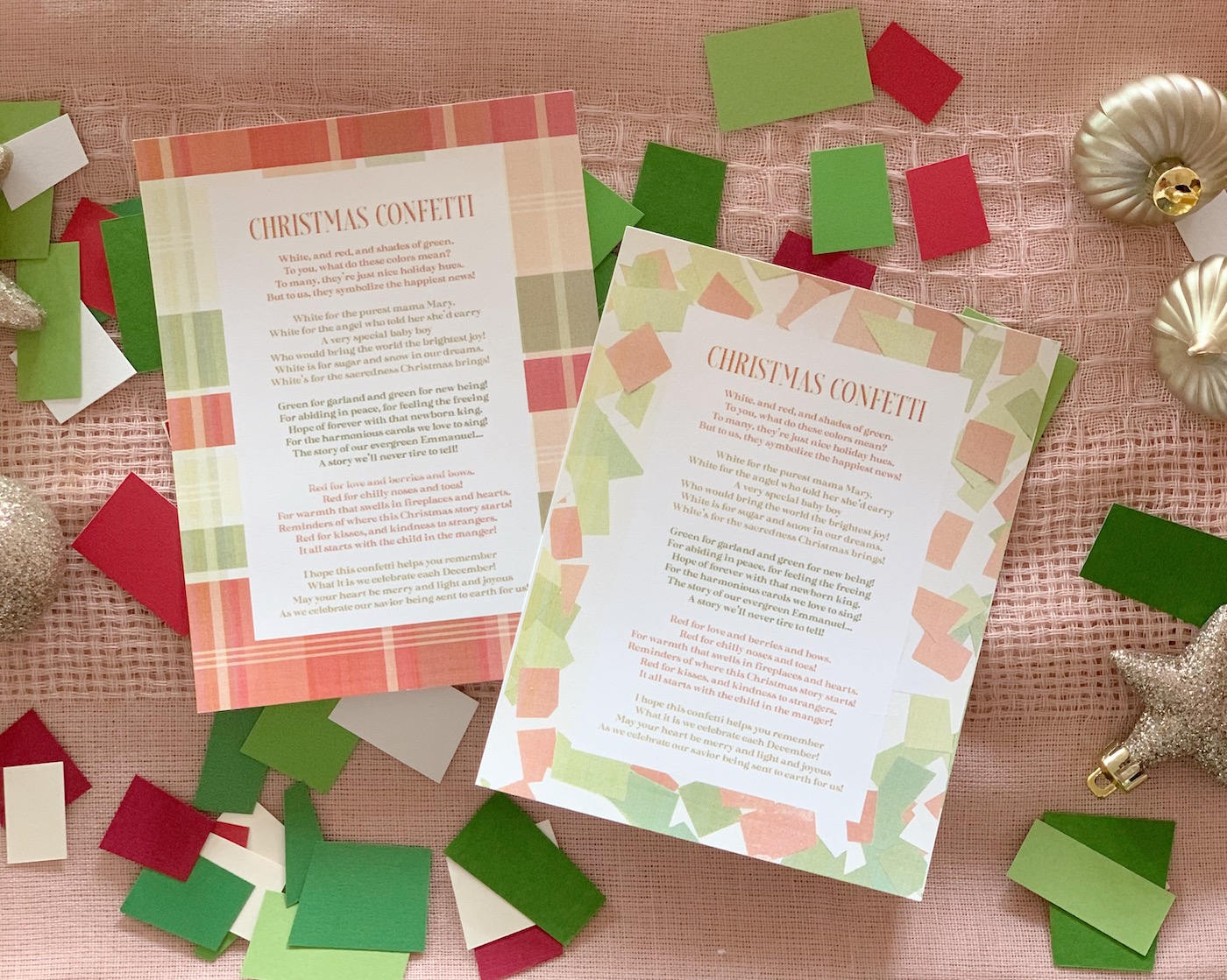 CHRISTMAS CONFETTI - a poem that keeps the focus on JESUS while also helping create some magic and whimsy! Get your printable now! 