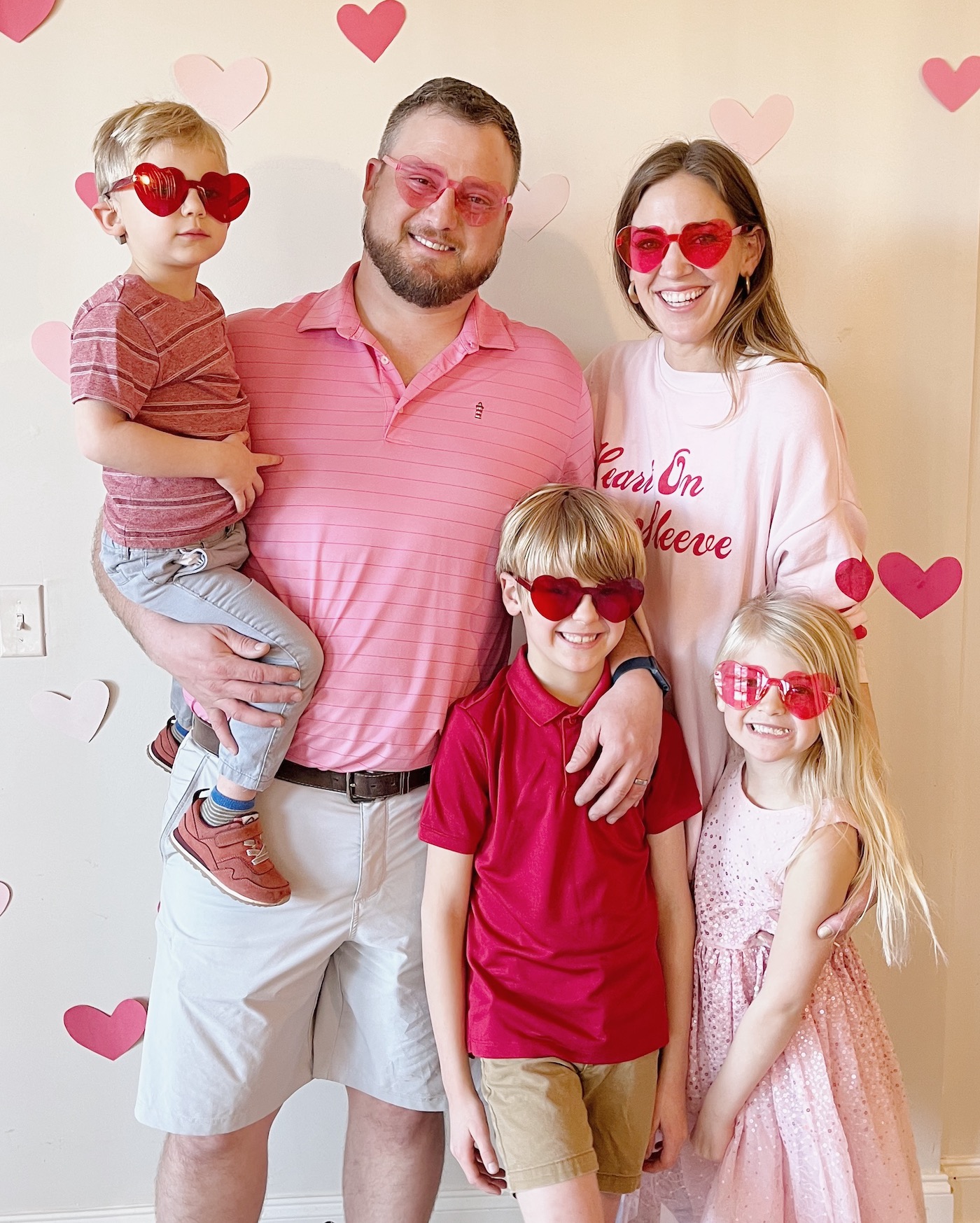 Pink and red and hearts and valentines to celebrate our baby girl's birthday! 