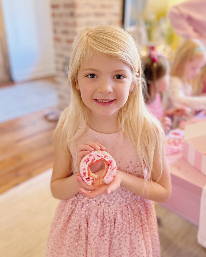 Pink and red and hearts and valentines to celebrate our baby girl's birthday!