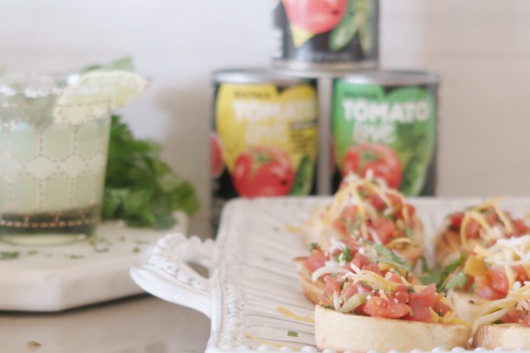 Mexican Bruschetta made with Tomato Love diced tomatoes