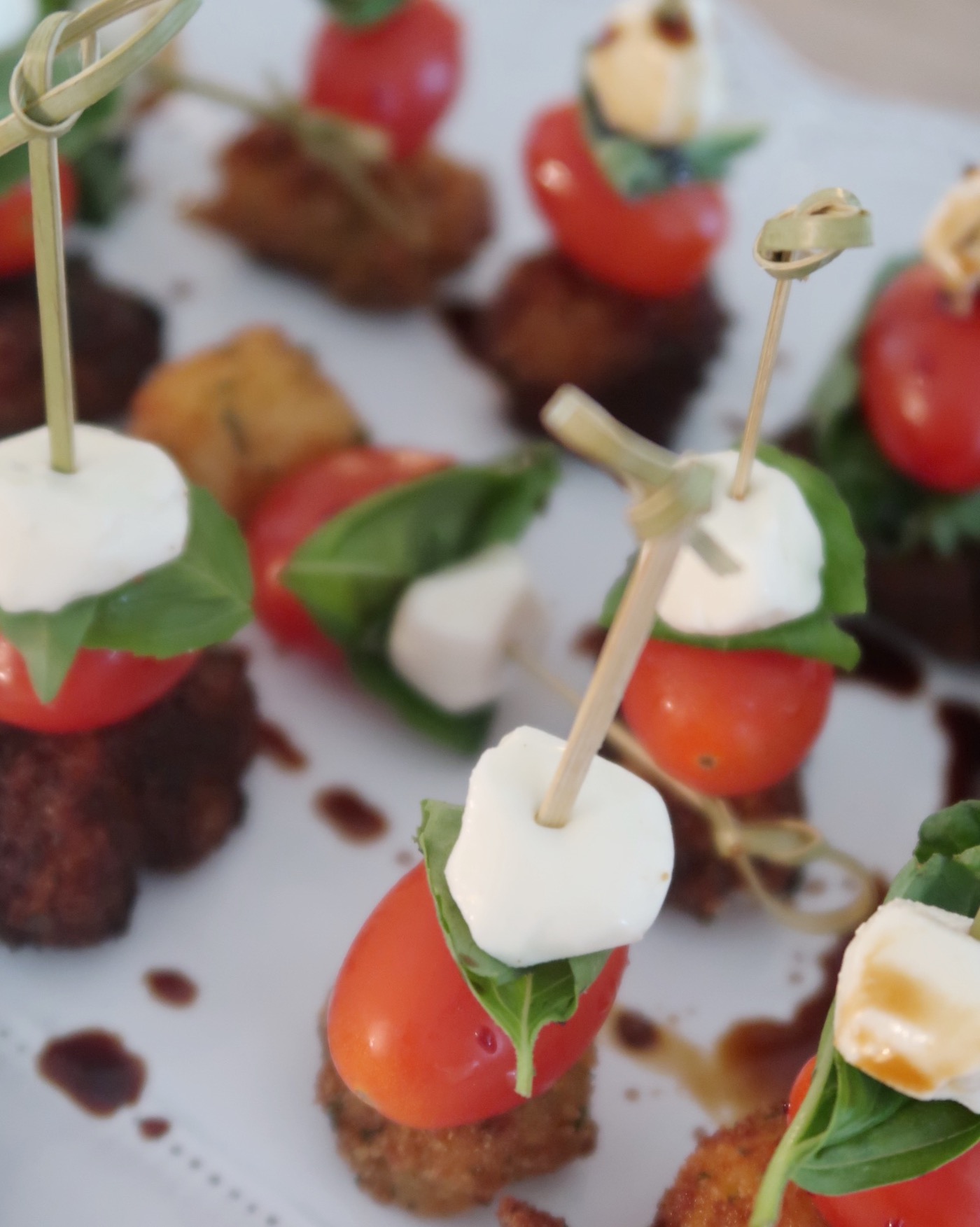 U.S. Farm-Raised Catfish Caprese Skewer appetizer recipe // SO EASY and absolutely delicious! 