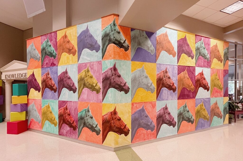 warhol-esque "wallpaper" for a pop art theme