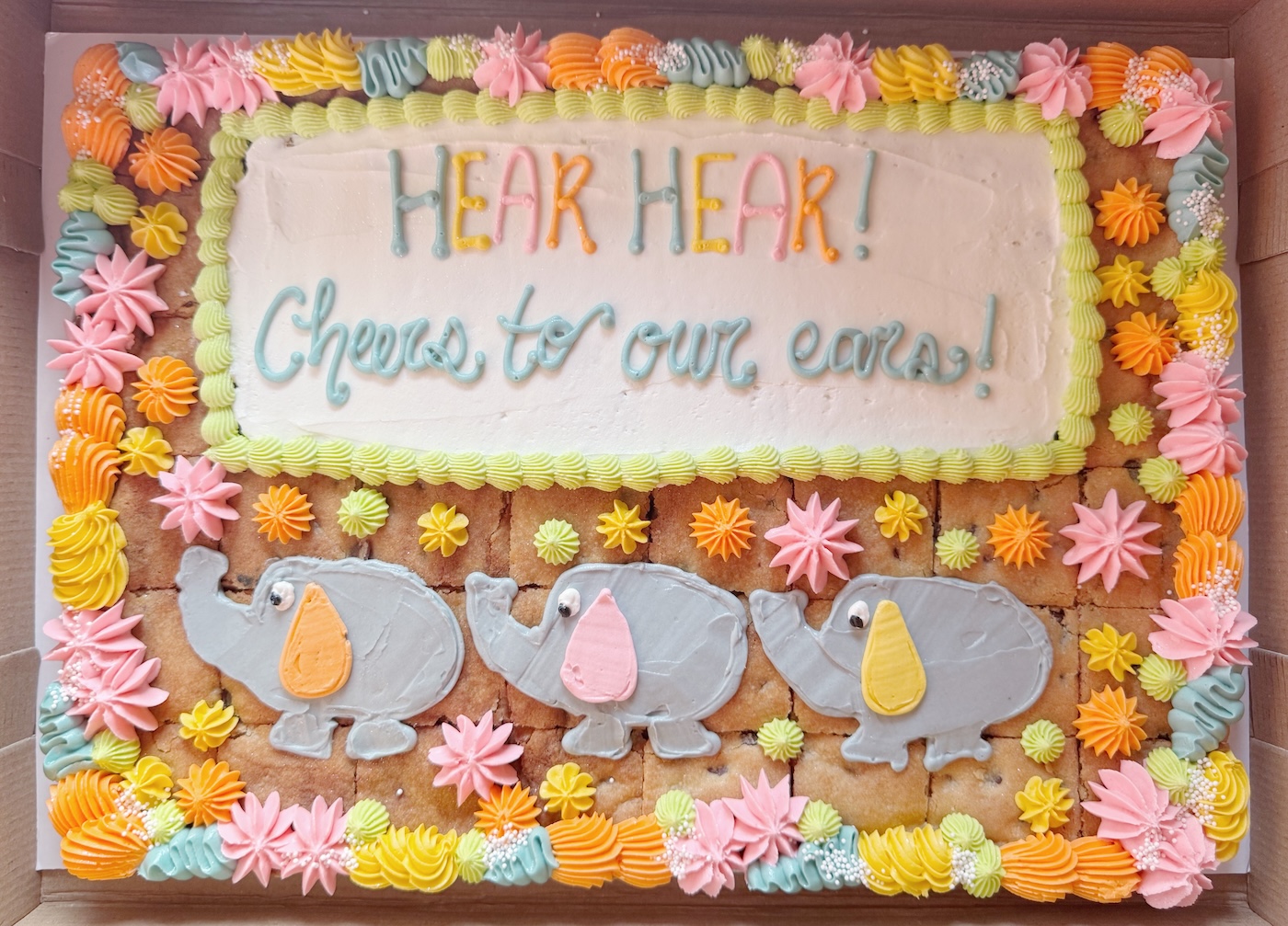 "EAR DAY" at school where we teach our kid's class about his cochlear implants